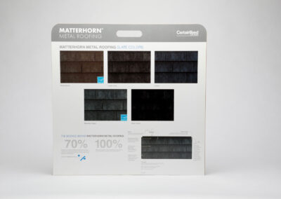 A Metal Roof Sample Board Side B