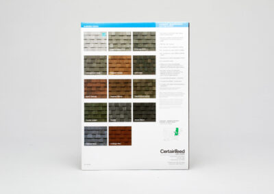 Roofing Sample Color Cards 2