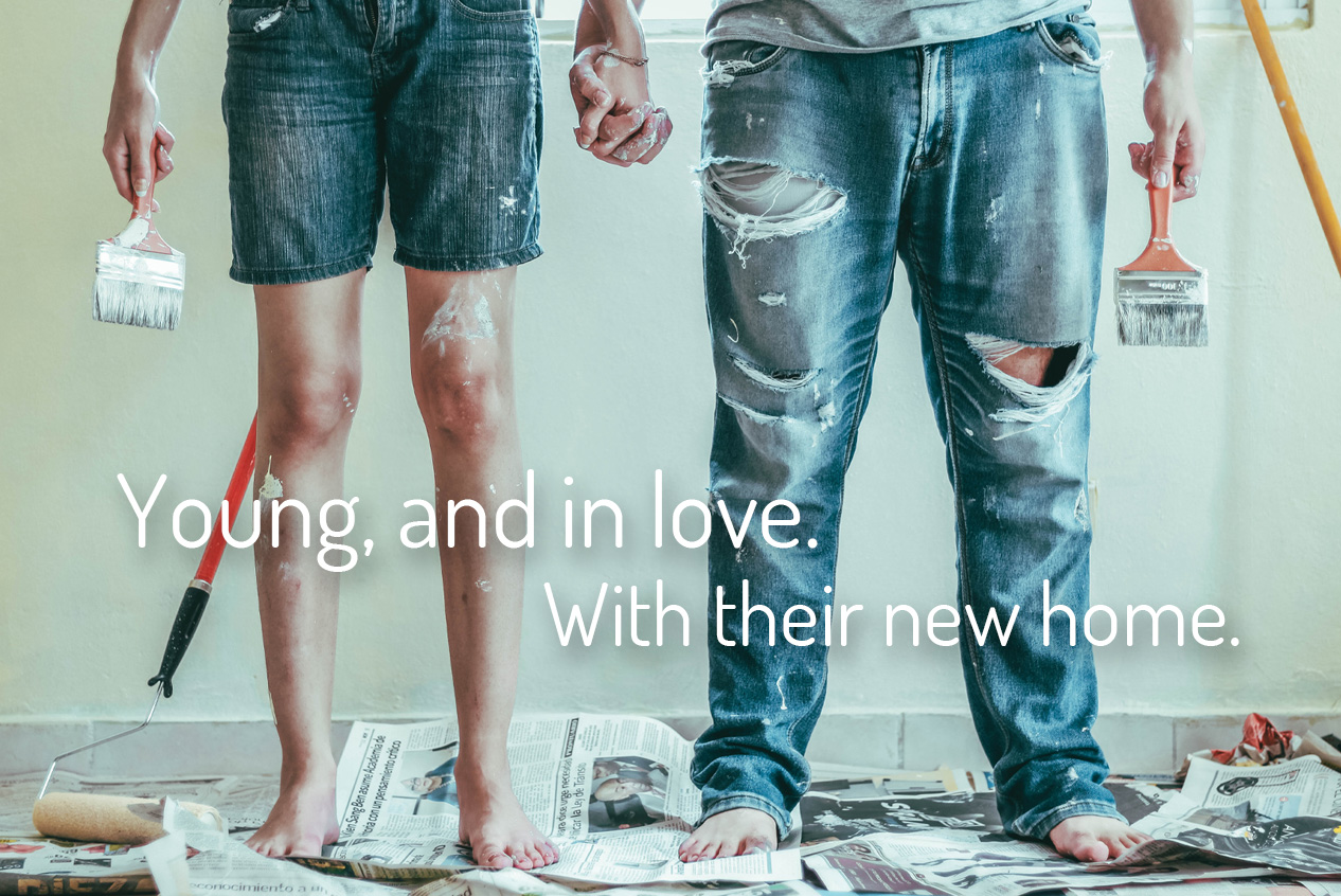 Young-and-in-love-with-their-new-home