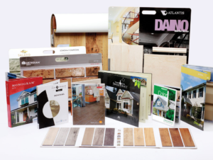 Trade show sample boards and displays, flooring, tile, etc.